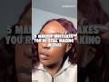 5 MISTAKES YOURE MAKING W/  YOUR MAKEUP #beginnerfriendlymakeupforblackwomen #makeuptutorial #beauty