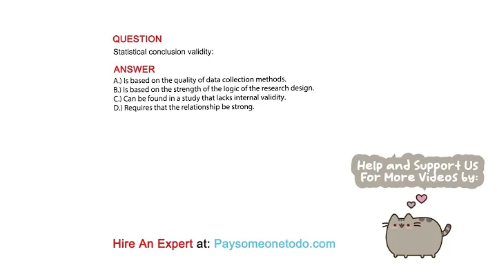 Statistical conclusion validity: