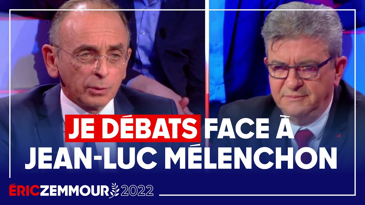 Éric Zemmour face à Jean-Luc Mélenchon chez Cyril Hanouna