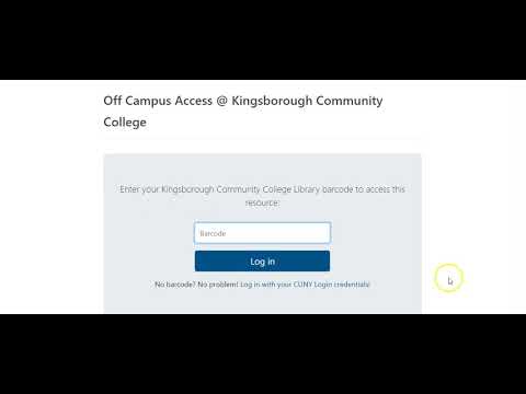 How to open a library resource using your CUNY credentials