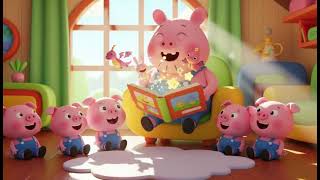 Piggy Family Song 🐷🌈 Fun &amp; Easy Kids Song