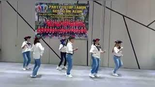 Video thumbnail of "Cotton Field Line Dance.... choreo Pak Marzuki. ... Demo Senam Cinta Sehat Alun kapuas"