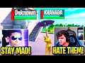 BUGHA ANGRY after UNKNOWN & KHANADA Grief EVERYONE in NINJA Battles Tourney! (Fortnite)