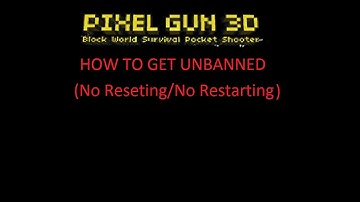 Pixel Gun 3D-How to Get Unbanned (No Restarting/No Reseting)