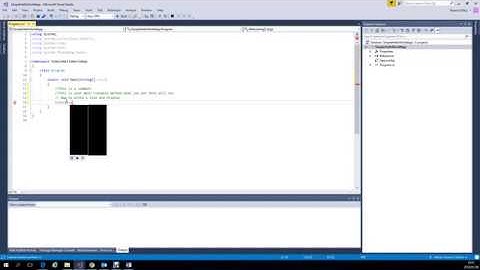 How to create a C# Console Application in Visual Studio Tutorial