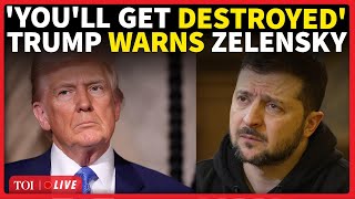 LIVE I 'Surrender Donbas': Trump Warns Zelensky To Accept Putin's 'Terms' In Tense WH Meeting