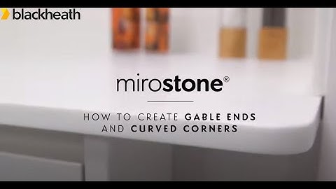 Mirostone Solid Surface: Gable ends and curved corners