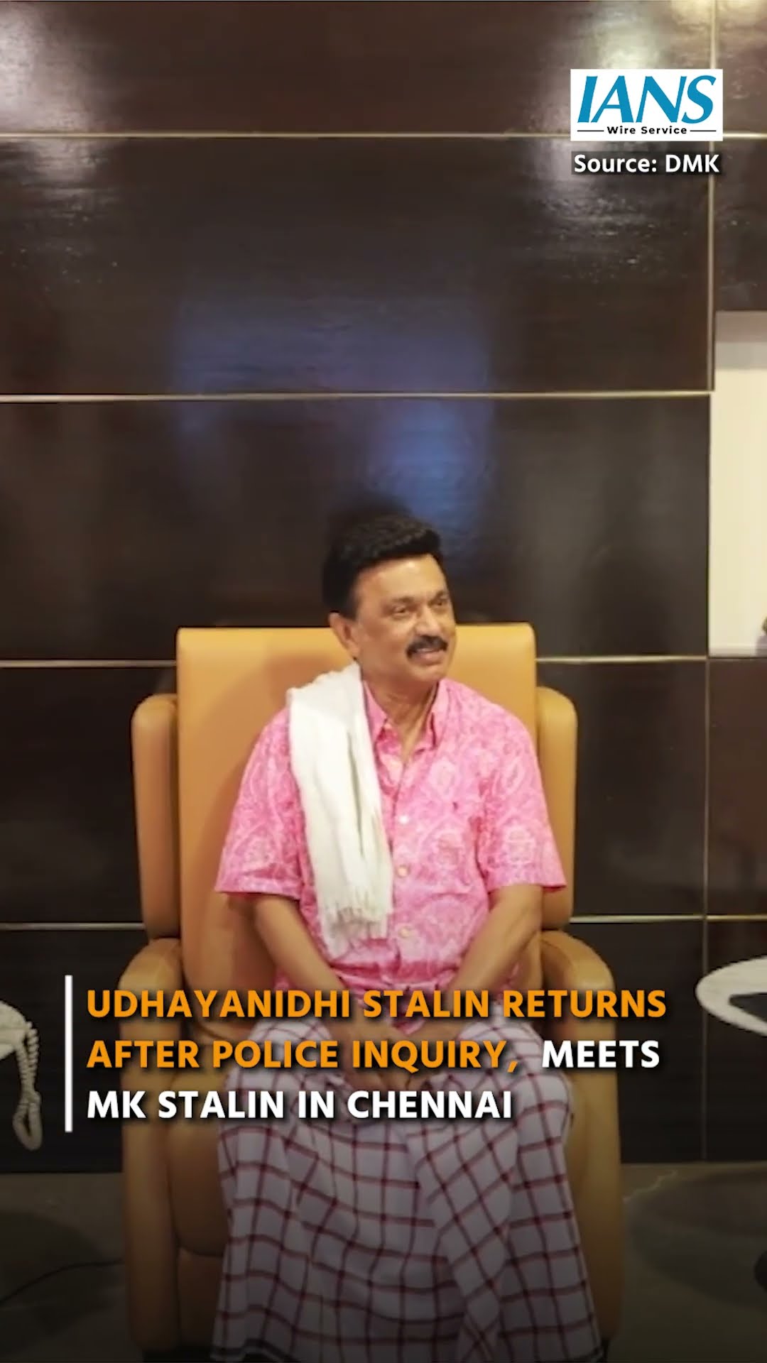 Udhayanidhi Stalin Returns After Police Inquiry, Meets MK Stalin in Chennai