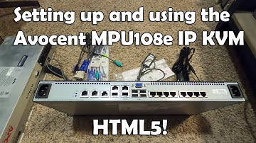 Avocent MPU108e IP KVM Setup and Use