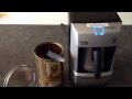 Making Greek or Turkish coffee using a Beko automatic machine.