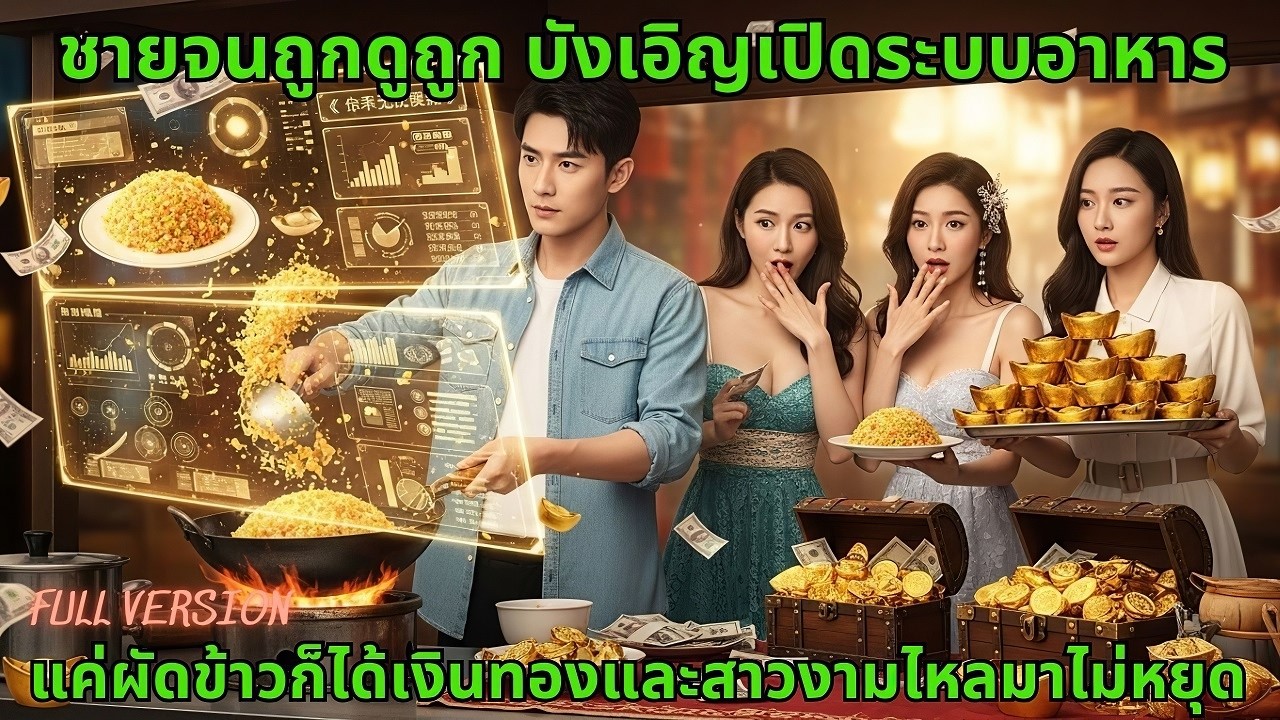 [หนังจีน] ชายจนถูกดูถูก บังเอิญเปิดระบบอาหาร แค่ผัดข้าวก็ได้เงินทองและสาวงามไหลมาไม่หยุด