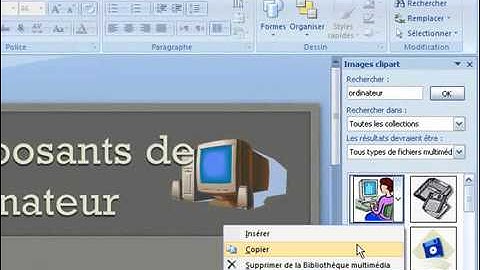 Insérer et animer une image Clip Art dans une diapositive PowerPoint 2007-2010