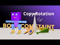 How to make "Copy Rotation" in bone constraint