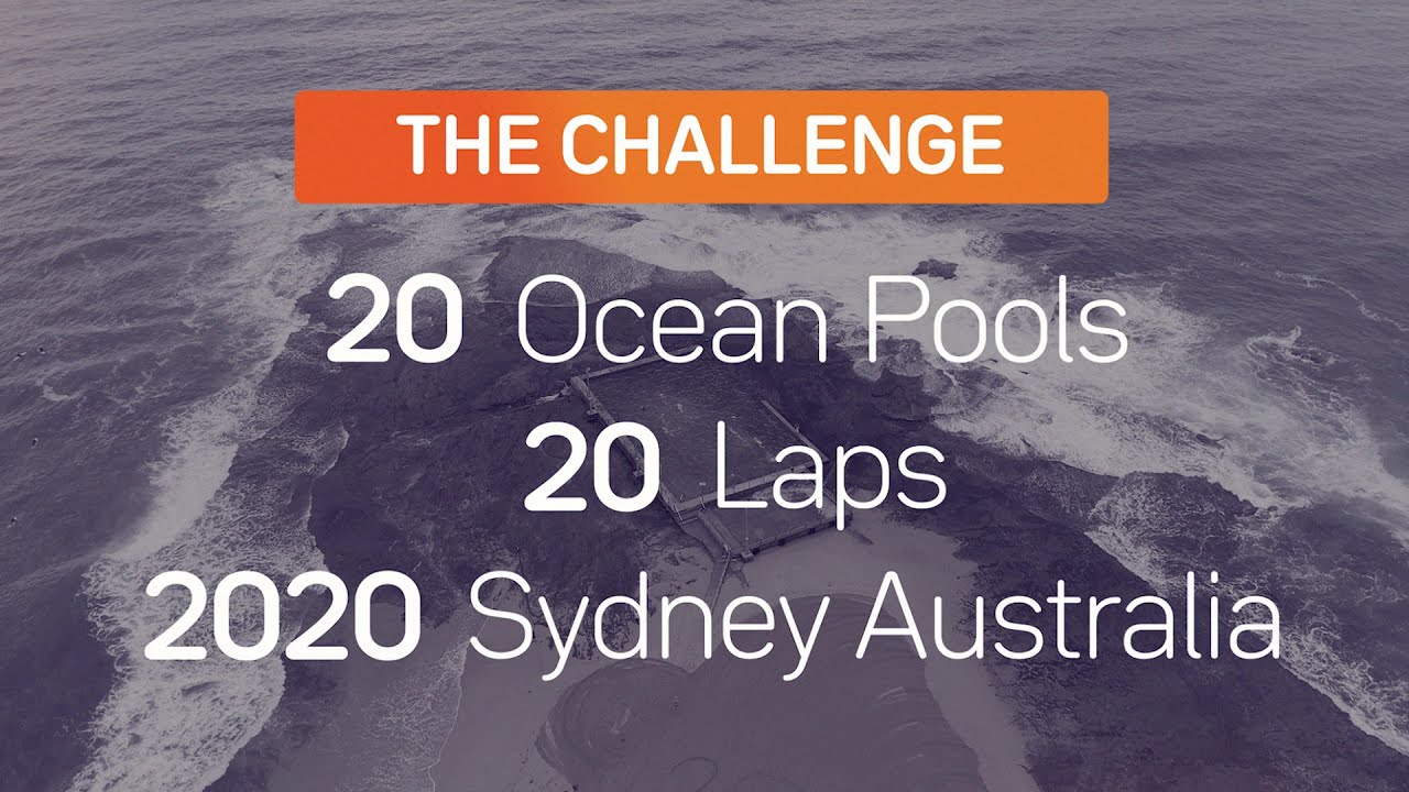 Swimming 20 Laps in 20 Ocean Pools from Palm Beach to Bondi Icebergs in one day in Sydney Australia.