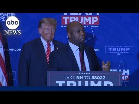 Donald trump gets sen. Tim scott endorsement ahead of nh primary