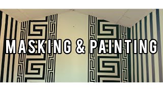 VERSACE WALL DESIGN//Black on White Background