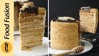 Honey Cake Recipe by Food Fusion