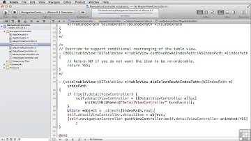 Learning To Build Apps For iPhone And iPad | Navigation Controller - Part 2