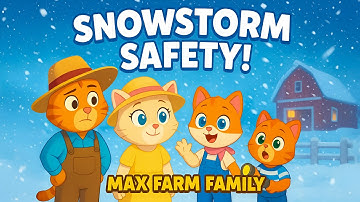 🌨️ The Max Farm Family: Snowstorm Safety Adventure! ❄️ Fun & Safe Winter Lessons for Kids