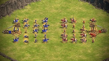 Franks Heroes vs Britons Heroes | AoE II: Definitive Edition