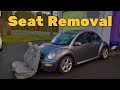 How to Remove Seats 2005 Volkswagen New Beetle (carpet has mold from water leak)