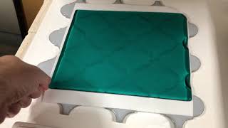 Take 2: more experiments with hardware store tile and glass fusing