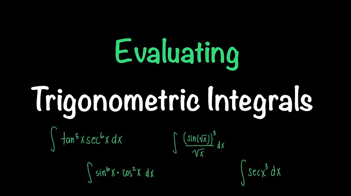 Evaluating Trigonometric Integrals | Powers of Sine, Cosine, Tangent & More! | Math with Professor V