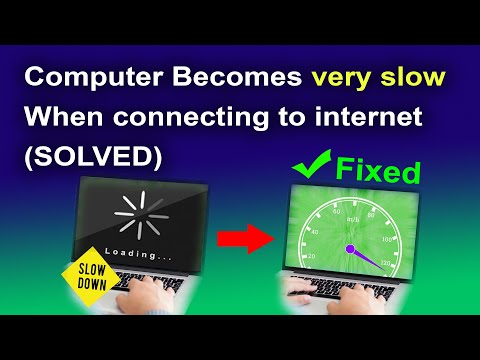 Computer becomes slow when connecting to internet Fixed