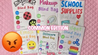 AGGRESSIVE Blind Bags Compilation | *COMMON edition 😡* | ASMR | paper diy | applefrog