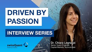 Driven By Pion Interview Series - Chiara Legnazzi - Senior Quant Engineer At Swissquant
