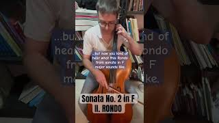 Bréval excerpt from Sonata No. 2 in F major. II. RONDO. #breval #sonatas