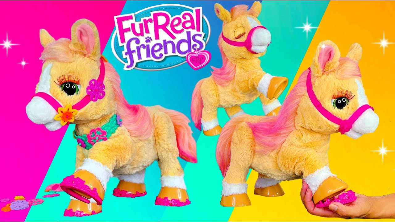 New FurReal Cinnamon My Stylin' Pony Horse Interactive Pet Hasbro Toy  Unboxing