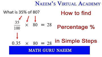 How to find percentage