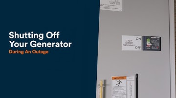 Shutting Off Your Generator During an Outage - Air-Cooled Home Standby Generator