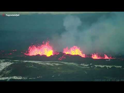 Erupcja wulkanu Fagradalsfjall na Islandii