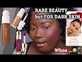 RARE BEAUTY BY SELENA GOMEZ | FIRST IMPRESSIONS & WEAR TEST |DARK SKIN HONEST REVIEW