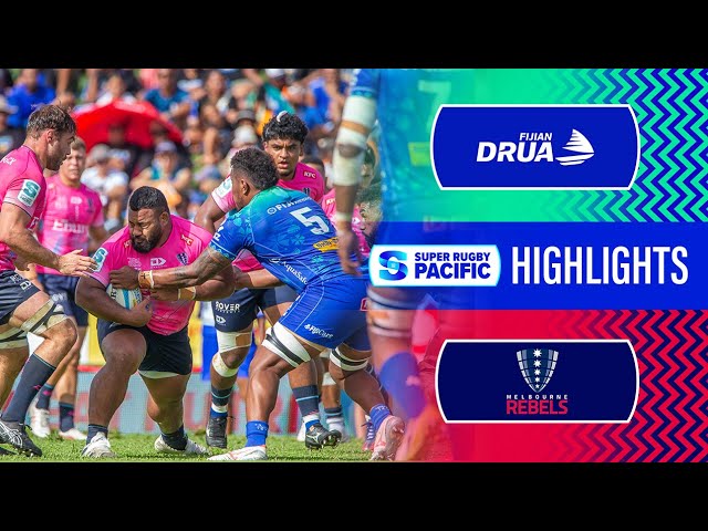 HIGHLIGHTS | FIJIAN DRUA v REBELS | Super Rugby Pacific 2024 | Round 15 class=