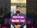 FSO Free Weekly Test #fso2026 #fsopreparation #fsofreeweeklytest