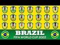 BRAZIL 26 MAN SQUAD FIFA WORLD CUP 2022 QUALIFIERS JANUARY MATCHES VS ECUADOR & PARAGUAY