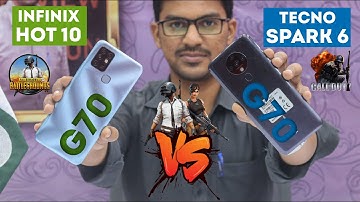 Infinix Hot 10 vs Tecno Spark 6 Comparison | Speed Test | PUBG Test | Camera Result | G70 vs G70
