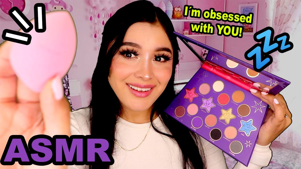 😍 La chica OBSESIONADA contigo 😱 te maquilla para una cita 💔 (se pone celosa) I Ges ASMR