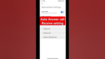 auto Answer call receive settings/auto ear pickup call/phone apne aap uth jata hai