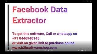 How to get data from Facebook | Facebook Data Extractor | Keygen | Data Extractor | Marketing