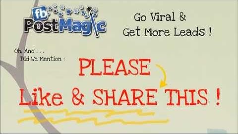 FB Post Magic - Facebook Viral Sharing Tips