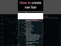 #HTML #CSS #NavBar in 60 Seconds ⚡#htmlcss #navbar #codinglife #webdev #shortvideo #learncoding