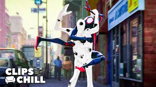 Miles In Battle With The Spot | Spider-Man: Across the Spider-Verse