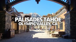 Exploring Palisades Lake Tahoe in Olympic Valley, California USA Walking Tour #palisades #laketahoe