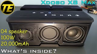 What's inside Xdobo X8 Max 100W Bluetooth Speaker