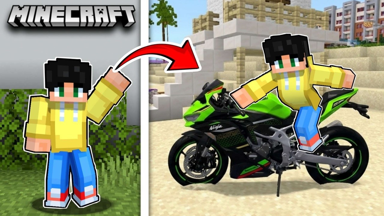 BINIGYAN AKO ng NINJA BIG BIKE KAWAZAKI Zx25R na MAMAHALIN sa Minecraft