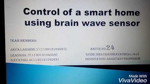 Control of smart home appliances using Brain wave sensor